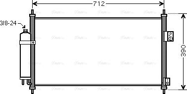 Ava Quality Cooling DN5263D - Конденсатор, кондиціонер autocars.com.ua