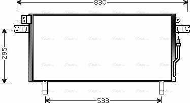 Ava Quality Cooling DN 5268 - Конденсатор, кондиціонер autocars.com.ua