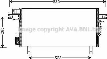 Ava Quality Cooling DN 5269 - Конденсатор, кондиціонер autocars.com.ua