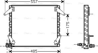 Ava Quality Cooling DN 5272 - Конденсатор, кондиціонер autocars.com.ua