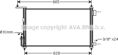 Ava Quality Cooling DN5332D - Конденсатор кондиционера avtokuzovplus.com.ua