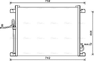 Ava Quality Cooling DN5392 - Конденсатор кондиционера avtokuzovplus.com.ua