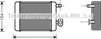 Ava Quality Cooling DN 6071 - Теплообмінник, опалення салону autocars.com.ua