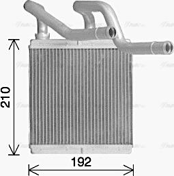 Ava Quality Cooling DN6466 - Теплообмінник, опалення салону autocars.com.ua