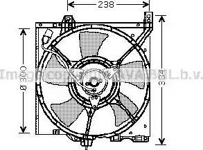 Ava Quality Cooling DN 7501 - Вентилятор, охолодження двигуна autocars.com.ua