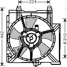 Ava Quality Cooling DN 7508 - Вентилятор, охолодження двигуна autocars.com.ua