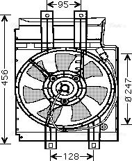 Ava Quality Cooling DN 7519 - Вентилятор, охолодження двигуна autocars.com.ua