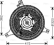Ava Quality Cooling DN 7530 - Вентилятор, охлаждение двигателя avtokuzovplus.com.ua