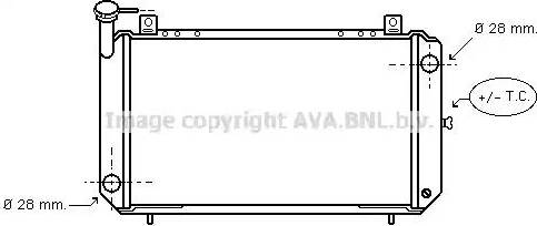 Ava Quality Cooling DNA2084 - Радіатор, охолодження двигуна autocars.com.ua