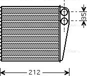 Ava Quality Cooling DNA6256 - Радиатор отопителя салона Nissan Micra 02- . Note 06- . Tiida 04- autocars.com.ua
