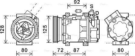 Ava Quality Cooling DNAK429 - Компресор, кондиціонер autocars.com.ua