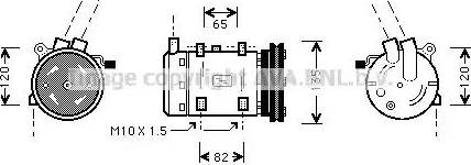 Ava Quality Cooling DNK191 - Компрессор кондиционера autodnr.net