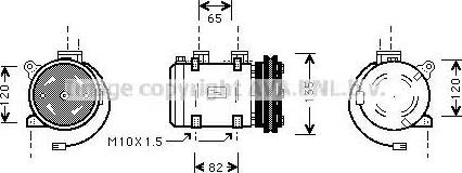 Ava Quality Cooling DN K192 - Компресор, кондиціонер autocars.com.ua