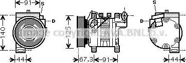 Ava Quality Cooling DN K273 - Компрессор кондиционера autodnr.net