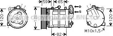 Ava Quality Cooling DN K315 - Компресор, кондиціонер autocars.com.ua