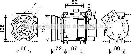 Ava Quality Cooling DNK429 - Компрессор кондиционера avtokuzovplus.com.ua