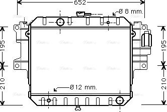 Ava Quality Cooling DU 2028 - Радіатор, охолодження двигуна autocars.com.ua