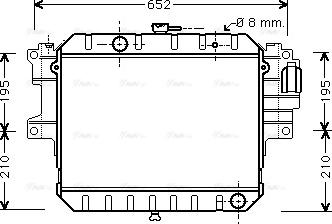 Ava Quality Cooling DU 2038 - Радіатор, охолодження двигуна autocars.com.ua