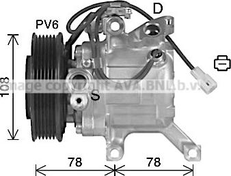 Ava Quality Cooling DUK079 - Компресор, кондиціонер autocars.com.ua