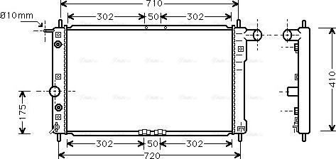 Ava Quality Cooling DW 2017 - Радіатор, охолодження двигуна autocars.com.ua