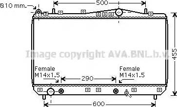 Ava Quality Cooling DW 2053 - Радиатор, охлаждение двигателя avtokuzovplus.com.ua