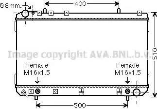 Ava Quality Cooling DW2108 - Радиатор, охлаждение двигателя avtokuzovplus.com.ua