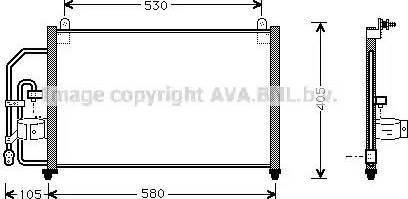 Ava Quality Cooling DW 5012 - Конденсатор, кондиционер avtokuzovplus.com.ua