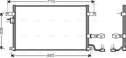 Ava Quality Cooling DW5056D - Конденсатор, кондиціонер autocars.com.ua