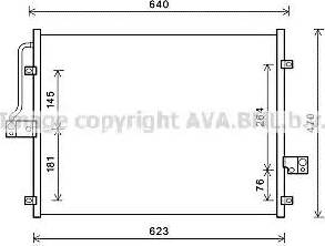 Ava Quality Cooling DW5132 - Конденсатор кондиционера autodnr.net