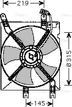 Ava Quality Cooling DW 7508 - Вентилятор, охлаждение двигателя autodnr.net