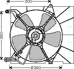 Ava Quality Cooling DW 7514 - Вентилятор, охолодження двигуна autocars.com.ua