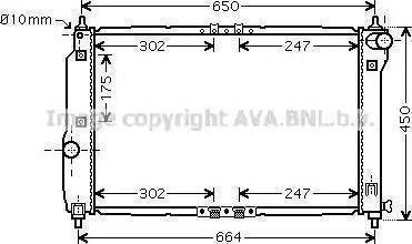 TEMPEST TP.15.61.645 - Радиатор охлаждения CHEVROLET AVEO MT. A-C  TEMPEST autocars.com.ua