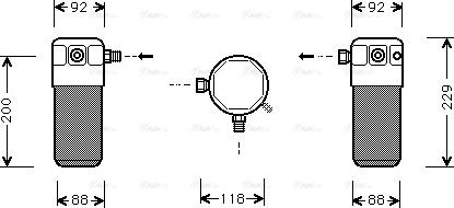 Ava Quality Cooling DW D021 - Осушувач, кондиціонер autocars.com.ua