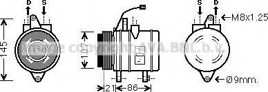 Ava Quality Cooling DW K097 - Компресор, кондиціонер autocars.com.ua