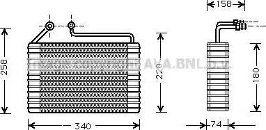 Ava Quality Cooling DW V034 - Испаритель, кондиционер avtokuzovplus.com.ua