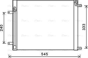 Ava Quality Cooling DZ5033 - Конденсатор кондиционера avtokuzovplus.com.ua
