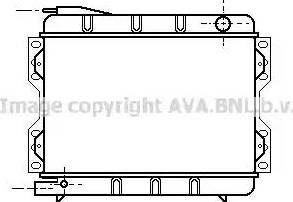 AVA FD 2028 - Радіатор, охолодження двигуна autocars.com.ua