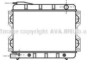 AVA FD 2029 - Радіатор, охолодження двигуна autocars.com.ua