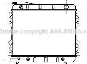 AVA FD 2041 - Радіатор, охолодження двигуна autocars.com.ua