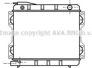 AVA FD 2042 - Радіатор, охолодження двигуна autocars.com.ua