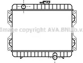 AVA FD 2046 - Радіатор, охолодження двигуна autocars.com.ua