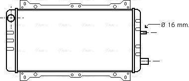 Ava Quality Cooling FD 2047 - Радіатор, охолодження двигуна autocars.com.ua