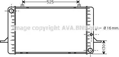 Ava Quality Cooling FD 2049 - Радіатор, охолодження двигуна autocars.com.ua