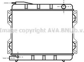 AVA FD 2056 - Радіатор, охолодження двигуна autocars.com.ua