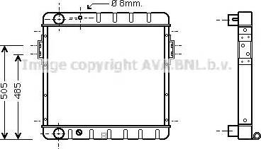 Ava Quality Cooling FD 2058 - Радіатор, охолодження двигуна autocars.com.ua