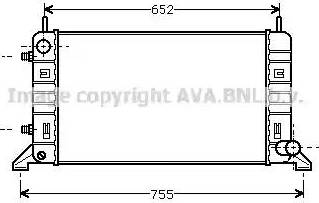 Ava Quality Cooling FD 2079 - Радіатор, охолодження двигуна autocars.com.ua