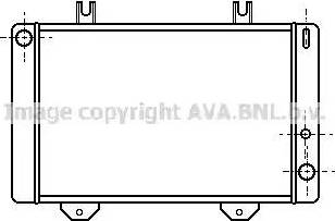 AVA FD 2100 - Радіатор, охолодження двигуна autocars.com.ua