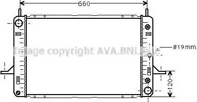 Ava Quality Cooling FD 2120 - Радіатор, охолодження двигуна autocars.com.ua