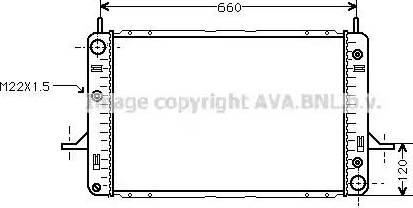 Ava Quality Cooling FD 2121 - Радіатор, охолодження двигуна autocars.com.ua