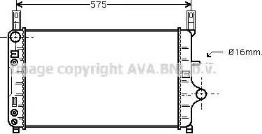 Ava Quality Cooling FD 2128 - Радіатор, охолодження двигуна autocars.com.ua